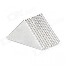 Triangle NdFeB Magnet Set - Silver (10 PCS)
