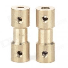 DIY Coupler Shaft for R/C Car Boat Motor - Bronze (2 PCS) DIY Coupler Shaft for R/C Car Boat Motor - Bronze (2 PCS)