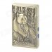 Rechargeable Panda Style Butane Lighter w/ Dual LED Light / Currency Detector - Bronze