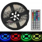 Waterproof 72W 4300lm 300-5050 SMD LED RGB Light Flexible Strip w/ 44-Key Controller (5m / DC 12V)