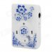 Portable Clip-On MP3 Media Player w/ TF / Earphones - White + Blue Portable Clip-On MP3 Media Player w/ TF / Earphones - White + Blue