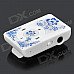 Portable Clip-On MP3 Media Player w/ TF / Earphones - White + Blue Portable Clip-On MP3 Media Player w/ TF / Earphones - White + Blue