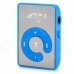 Portable Clip-on MP3 Player w/ TF / Earphones - Blue + Silver Portable Clip-on MP3 Player w/ TF / Earphones - Blue + Silver