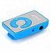 Portable Clip-on MP3 Player w/ TF / Earphones - Blue + Silver Portable Clip-on MP3 Player w/ TF / Earphones - Blue + Silver