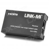 LINK-MI LM-EX11-RX 50m Over Single UTP Cable Receiver HDMI Extender - Black