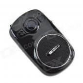 SAST T50 Sun Visor Mount Car Bluetooth V3.0 Handsfree Speaker + Car Charger - Black