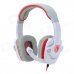 SADES SA708 Gaming Headphones w/ Microphone - White + Grey + Red (3.5mm Plug / 220cm-Cable) SADES SA708 Gaming Headphones w/ Microphone - White + Grey + Red (3.5mm Plug / 220cm-Cable)