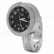 Handy Universal Handle Bar Mounted Chromeplate Analog Quartz Watch for Motorcycle - Silver (LR626) Handy Universal Handle Bar Mounted Chromeplate Analog Quartz Watch for Motorcycle - Silver (LR626)