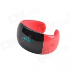 CHEERLINK QT-09 1.0" LCD Bluetooth Bracelet w/ Caller ID Display, Vibration Alert, Answer Call - Red CHEERLINK QT-09 1.0" LCD Bluetooth Bracelet w/ Caller ID Display, Vibration Alert, Answer Call - Red