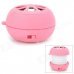 TUNEWEAR X9 Hamburg Style Portable Mini Rechargeable Speaker - Pink + White TUNEWEAR X9 Hamburg Style Portable Mini Rechargeable Speaker - Pink + White