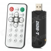 RTL2832U + R820T USB ISDB-T Digital Television Receiver - Black + White