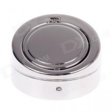Stainless Steel Spring Lid Ashtray - Silver Stainless Steel Spring Lid Ashtray - Silver