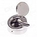 Stainless Steel Spring Lid Ashtray - Silver Stainless Steel Spring Lid Ashtray - Silver