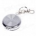 Portable Shining Rhinestone Stainless Steel Spring Lid Ashtray w/ Keyring - Silver + Black Portable Shining Rhinestone Stainless Steel Spring Lid Ashtray w/ Keyring - Silver + Black