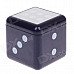 Plastic Dice Style Rotary Top Ashtray - Silver + Black + White Plastic Dice Style Rotary Top Ashtray - Silver + Black + White