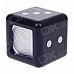 Plastic Dice Style Rotary Top Ashtray - Silver + Black + White Plastic Dice Style Rotary Top Ashtray - Silver + Black + White