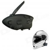 BT-12081 Racing / Motorcycle / Bicycle / Ski Helmet Earphone - Black (100m Intercom)