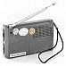 Kaide KK-222 Portable FM / AM Radio - Silver + Grey (2 x AAA)