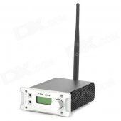 CZE-01A 0.1~1W 1.5" LCD Adjustable Stereo Audio FM Radio Transmitter - Black + Silver