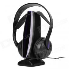 8-in-1 SF-880 Wireless Headphone w/ Receiver - Black + Purple 8-in-1 SF-880 Wireless Headphone w/ Receiver - Black + Purple