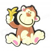 10040015 Creative Monkey Style Refrigerator Magnetic Sticker - Brown + Light Yellow + Black