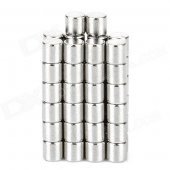 DIY 3x3mm NdFeB Magnet Cylinder - Silver (50 PCS)