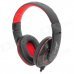 OVLENG X13 Headphones Headset w/ Microphone for Computer - Black + Red + Silver (120cm)