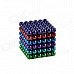 CHEERLINK CN-216 5mm Neodymium Iron Balls DIY Puzzle Set - Multicolored (216 PCS)