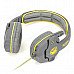 SADES SA-708 Stylish Headphones Headset w/ Microphone - Grey + Yellow (3.5mm Plug / 2.15m) SADES SA-708 Stylish Headphones Headset w/ Microphone - Grey + Yellow (3.5mm Plug / 2.15m)