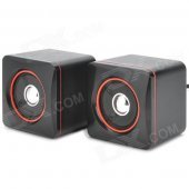 H2XD Portable Mini USB Powered Speaker for Cell Phone + Computer + DVD - Green + Black + Orange