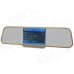 E300 2.7" TFT LCD 5.0MP CMOS Wide Angle Rearview Mirror / DVR Camera w/ G-Sensor / TF - Khaki