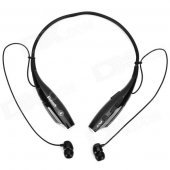 HV-800 Neck Hanging In-Ear Bluetooth v2.1 + EDR Earphones w/ Microphone for Iphone 5 - Black