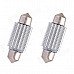 Festoon 36mm 3W 240lm 6 x SMD 5630 LED White Light Decoding Car Reading Lamp Dome Bulb (12V / 2 PCS) Festoon 36mm 3W 240lm 6 x SMD 5630 LED White Light Decoding Car Reading Lamp Dome Bulb (12V / 2 PCS)