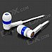 OVLENG OV-K284MP Stylish In-Ear Flat Earphones - White + Blue + Golden (3.5mm Plug / 126cm) OVLENG OV-K284MP Stylish In-Ear Flat Earphones - White + Blue + Golden (3.5mm Plug / 126cm)