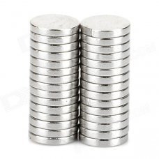 6 x 1mm Round N33 NdFeB Magnet - Silver (30 PCS)