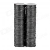 20 x 1.5mm Round Ferrite Magnet - Black (100 PCS)