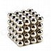 CHEERLINK ZY-64 6mm Neodymium Iron DIY Educational Toys Set - Silver (64 PCS)