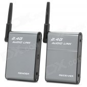 BX-501 Universal 2.4GHz Wireless Speaker Transmitter + Receiver Set - Grey + Black