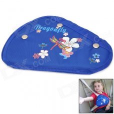 Kid's Triangle Shaped Safety Belt Fastener for Car - Blue Kid's Triangle Shaped Safety Belt Fastener for Car - Blue