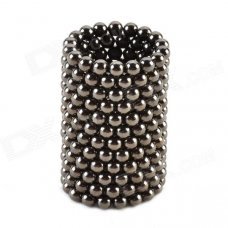 CHEERLINK ZX-216 3mm Neodymium Iron DIY Educational Toys Set - Silver Black (216 PCS)