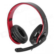 OVLENG Q8 USB 2.0 Headband Stereo Headphone w/ Microphone for Computers - Black + Red OVLENG Q8 USB 2.0 Headband Stereo Headphone w/ Microphone for Computers - Black + Red