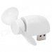 HK-F2039 Portable USB Powered Mini Fan - White