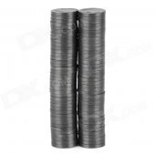 Round Shaped Ferrite Magnets Plates for DIY - Black (12 x 1.5mm / 80 PCS)