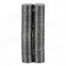 Round Shaped Ferrite Magnets Plates for DIY - Black (12 x 1.5mm / 80 PCS)