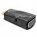 Mini HDMI Male to VGA Female + Audio Jack Adapter - Black + Golden Mini HDMI Male to VGA Female + Audio Jack Adapter - Black + Golden