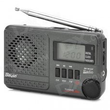 SAYIN SY-1192 FM / MW / SW 14 Band Stereo Radio w/ Speaker / Antenna / TF / USB / MP3 - Deep Grey SAYIN SY-1192 FM / MW / SW 14 Band Stereo Radio w/ Speaker / Antenna / TF / USB / MP3 - Deep Grey