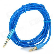 UGreen Gold-Plated 3.5mm Male to Male Audio AUX Connection Nylon Cable - Blue (1.5m) UGreen Gold-Plated 3.5mm Male to Male Audio AUX Connection Nylon Cable - Blue (1.5m)