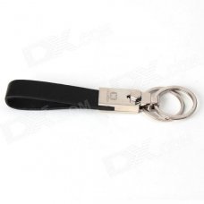 Calmoon 004 High Quality Dual-Ring Detachable Keychain Keyring - Black + Silver Calmoon 004 High Quality Dual-Ring Detachable Keychain Keyring - Black + Silver