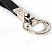 Calmoon 004 High Quality Dual-Ring Detachable Keychain Keyring - Black + Silver Calmoon 004 High Quality Dual-Ring Detachable Keychain Keyring - Black + Silver
