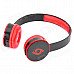 Sonun SN-T5 Stylish Headphones Headset w/ Microphone / Volume Control - Black + Red Sonun SN-T5 Stylish Headphones Headset w/ Microphone / Volume Control - Black + Red